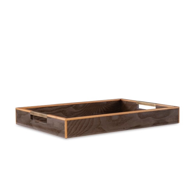 Maitland-Smith Grey Burl Tray