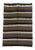 1960s Vintage Turkish Black Striped Blanket Kilim Rug - 4′6″ × 6′6″ For Sale