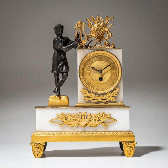 Mantel Clock with Orpheus Figure, 1800s For Sale - Image 10 of 10