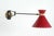 Red 1960s Red Articulated Sconce by Rene Mathieu For Sale - Image 8 of 9
