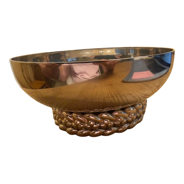 Christofle Small Silver-Plated "Babylone" Bowl For Sale
