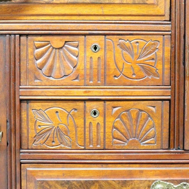 Eastlake Aesthetic Walnut & Burl Gentleman’s Chest C1890 For Sale - Image 6 of 14