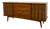 Vintage Mid Century Modern Solid Walnut 9- Drawer Dresser’ With Bent Wood Handles & Brutalist Accents. For Sale