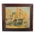 Harbor Scene Painting Dated 1929 For Sale