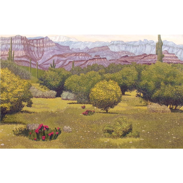 "The Superstitions" by Gordon Mortensen Hand Signed, Dated, Titled and Numbered by the artist "The Superstitions" Unframed...