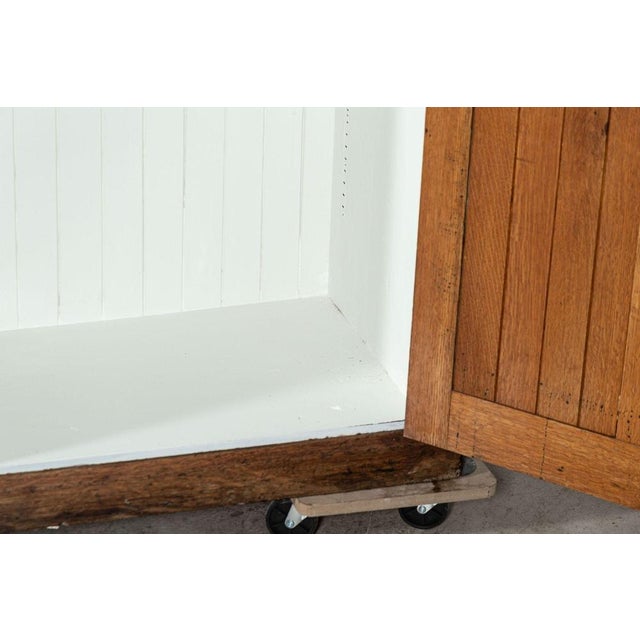 Large 19th Century Glazed Oak Bookcase Cabinet, 1870s For Sale - Image 13 of 17