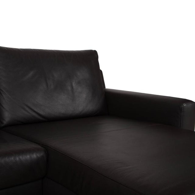 Flex Plus Leather Corner Brown Sofa by Ewald Schillig For Sale - Image 4 of 16
