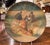 Early 20th Century Early 20th Century German Hand-Painted Ceramic Hunting Scene Wall Platter For Sale - Image 5 of 12