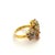 Bochic "Orient" Vintage Ruby & Multi Fancy Sapphire Ring Set 18K & Silver, Size 7 For Sale - Image 4 of 18