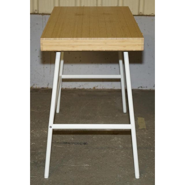 Small Three Drawer Desk in Bamboo For Sale - Image 9 of 17