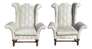 Old Hickory Tannery Leather Wing Chair