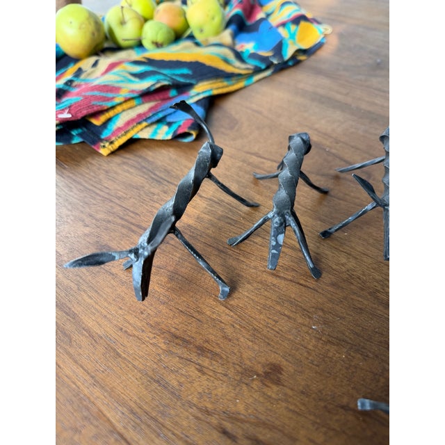 Vintage Brutalist Zoomorphic Knife Rest, 1950s, Set of 12 For Sale - Image 12 of 18