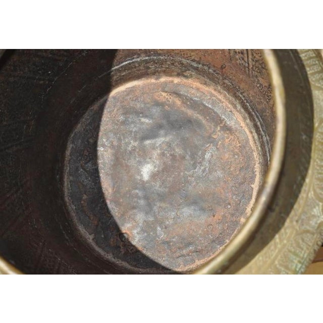 Late 19th Century Brass Flowerpot, Egypt, 1890s For Sale - Image 3 of 14