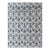 Oversized Modern Diamond Designed Indian Area Rug in Blue, Gray, and White 12'1 X 14'11 For Sale