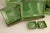 Pottery Barn Gorgeous Lot of Pottery Barn Asian Square Green Dinnerware Settings for 4 People - 24 pcs For Sale - Image 4 of 10