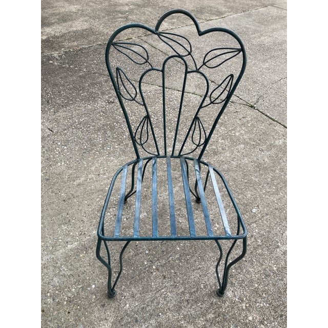 Late 20th Century Iron Patio Dining Chairs Attributed to Frontgate-Set of 4 For Sale - Image 11 of 12