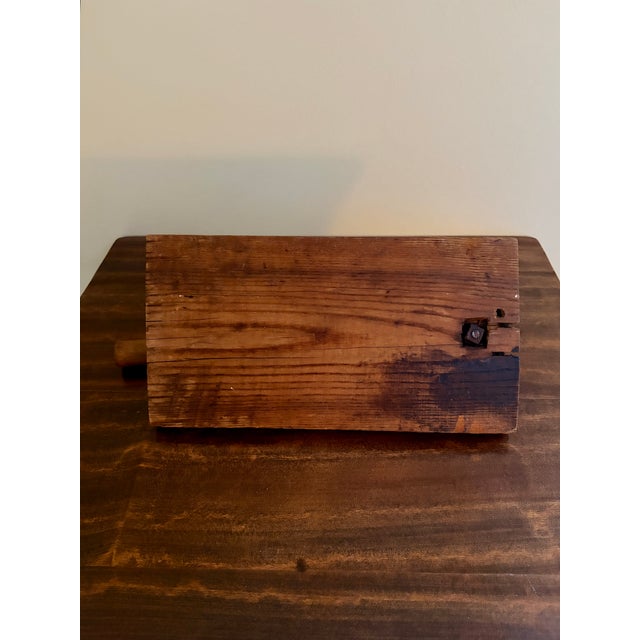 Antique French Country Wooden & Iron Herb Cutter or Cheese Board For Sale - Image 13 of 13