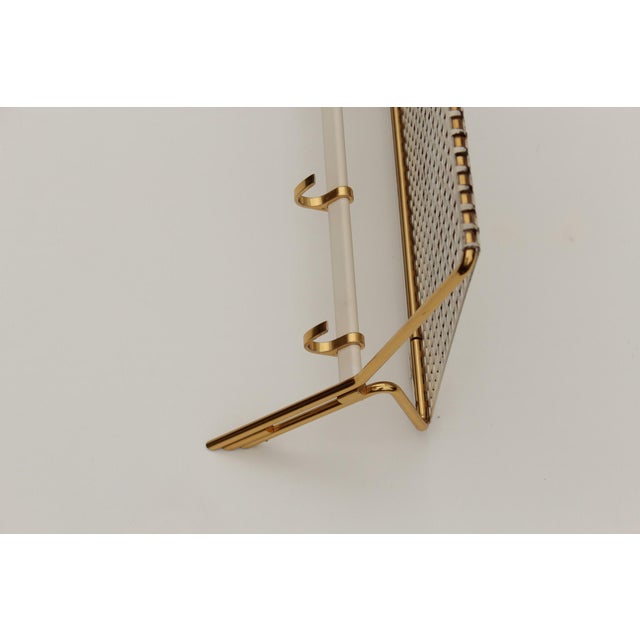 Mid-Century Wall Coat Rack in Perforated Metal, 1950s For Sale - Image 11 of 18