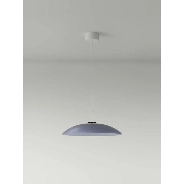 Contemporary Medium Blue Headhat Plate Pendant Lamp by Santa & Cole For Sale - Image 3 of 11