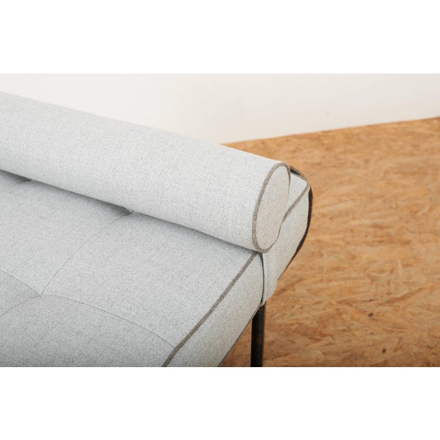 Daybed with Black Lacquered Steel Tubing For Sale - Image 12 of 16