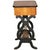 Hollywood Regency 19th Century Lyra Sewing Table in Black Cherry Wood, 1820 For Sale - Image 3 of 18
