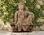 An incredible and large Chinese composite relief figure of a seated Bodhisattva, likely Guanyin, shown in the...