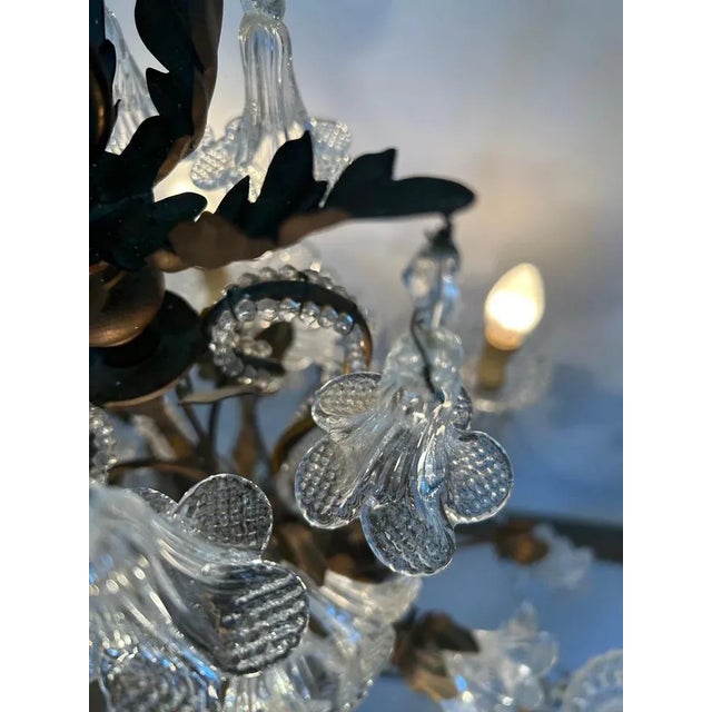 Murano Glass Chandelier, 1950s For Sale - Image 4 of 18