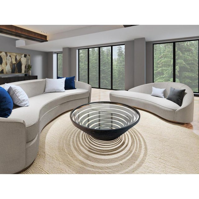 Gomitolo Medium Coffee Table in White Carrara Marble and Crystal by Bufalini Marmi For Sale - Image 10 of 15