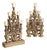 Baroque Carved Wooden Torchlights, Set of 2 For Sale