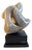 Late 20th Century Modern Abstract Stone Sculpture Mounted on Rotating Pedestal For Sale