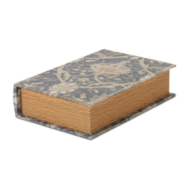 Kenneth Ludwig Chicago Patterned Decorative Book Box (Set of 2) For Sale - Image 4 of 9