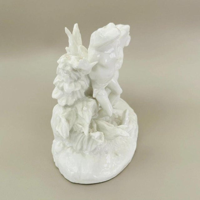 Antique Jean Gille Blanc de Chine Porcelain Rat and Toad Figural Group, 1865 For Sale - Image 11 of 18