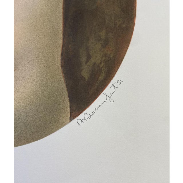 Alain Bonnefoit, Timidity with Nude, 1981, Lithograph For Sale - Image 4 of 6