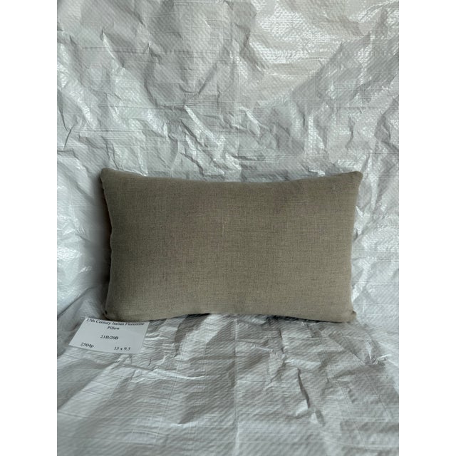 Textile 17th Century Florentine Wool and Silk Tapestry Pillow For Sale - Image 7 of 7