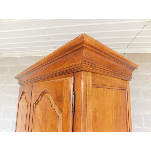 Thomasville Fisher Park Pecan Wood Armoire Tall Chest For Sale - Image 13 of 15