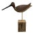 20th C. Mid-Century Modern Style Rustic Shorebird Sculpture on Driftwood For Sale