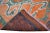 Mythological Runner Rug Hand-Knotted 2'9"x9'6" Vibrant Orange Turkish Rug Kitchen Runner Extraterrestrial Motif For Sale - Image 13 of 14