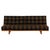 Oak, Brass, and Fabric Sofa or Daybed from Børge Mogensen, 1950s For Sale - Image 10 of 10