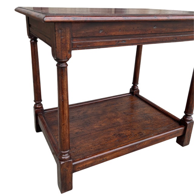 Theodore Alexander Theodore Alexander Mahogany Side Table For Sale - Image 4 of 6