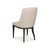 Modern Dark-Stained Oak Upholstered Dining Chair For Sale - Image 4 of 12