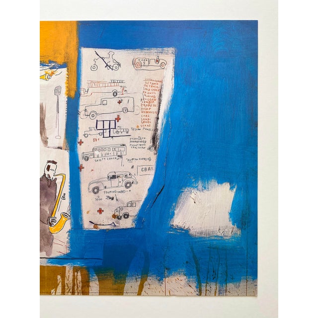 1990s Jean Michel Basquiat Vintage 1997 Pop Art Offset Lithograph Print " Worthy Constituents " 1986 For Sale - Image 5 of 14