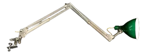 Extendable Table Lamp with Green Clamp
