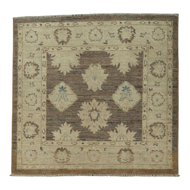 Oushak Square Rug 3'2" x 3' #21345 For Sale
