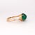Contemporary 14k Yellow Gold Ring With 3.33ct Cabochon Emerald and Diamonds For Sale - Image 3 of 8