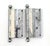 Mid 20th Century Pair of Antique 4.5 X 4.5 In. Nickel Plated Brass Corbin Door Hinges For Sale - Image 5 of 5