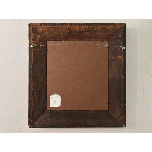 “Matcha" Abstract Art in Antique Frame, Transitional Living Room Art by JTS For Sale - Image 11 of 11