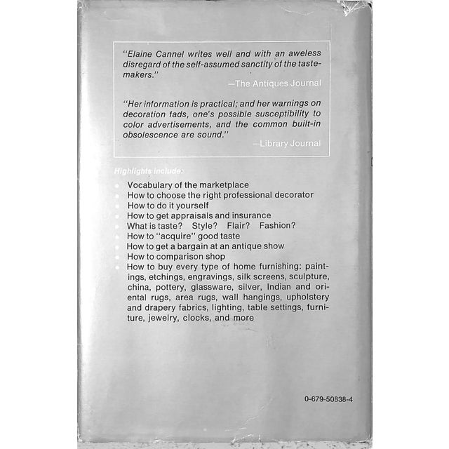 "Good Taste: How to Have It, How to Buy It" 1978 Cannel, Elaine For Sale In New York - Image 6 of 6