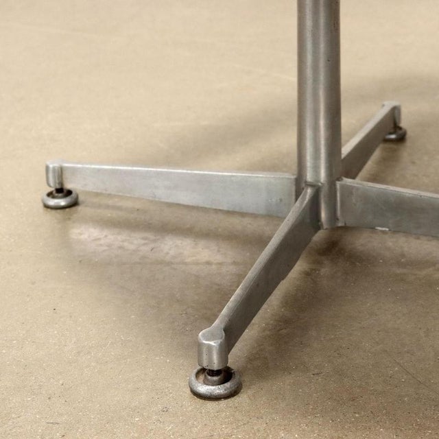 Textile Vintage Swivel Chairs in Aluminium & Leatherette, 1960s, Set of 3 For Sale - Image 7 of 12