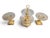 An exceptional and highly refined three-piece French Empire table garniture, comprising a large central centrepiece and a...