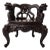 19th Century Japanese Meiji Era Hand-Carved Dragon Throne Armchair For Sale
